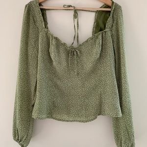 Floral long sleeve blouse from Abercrombie